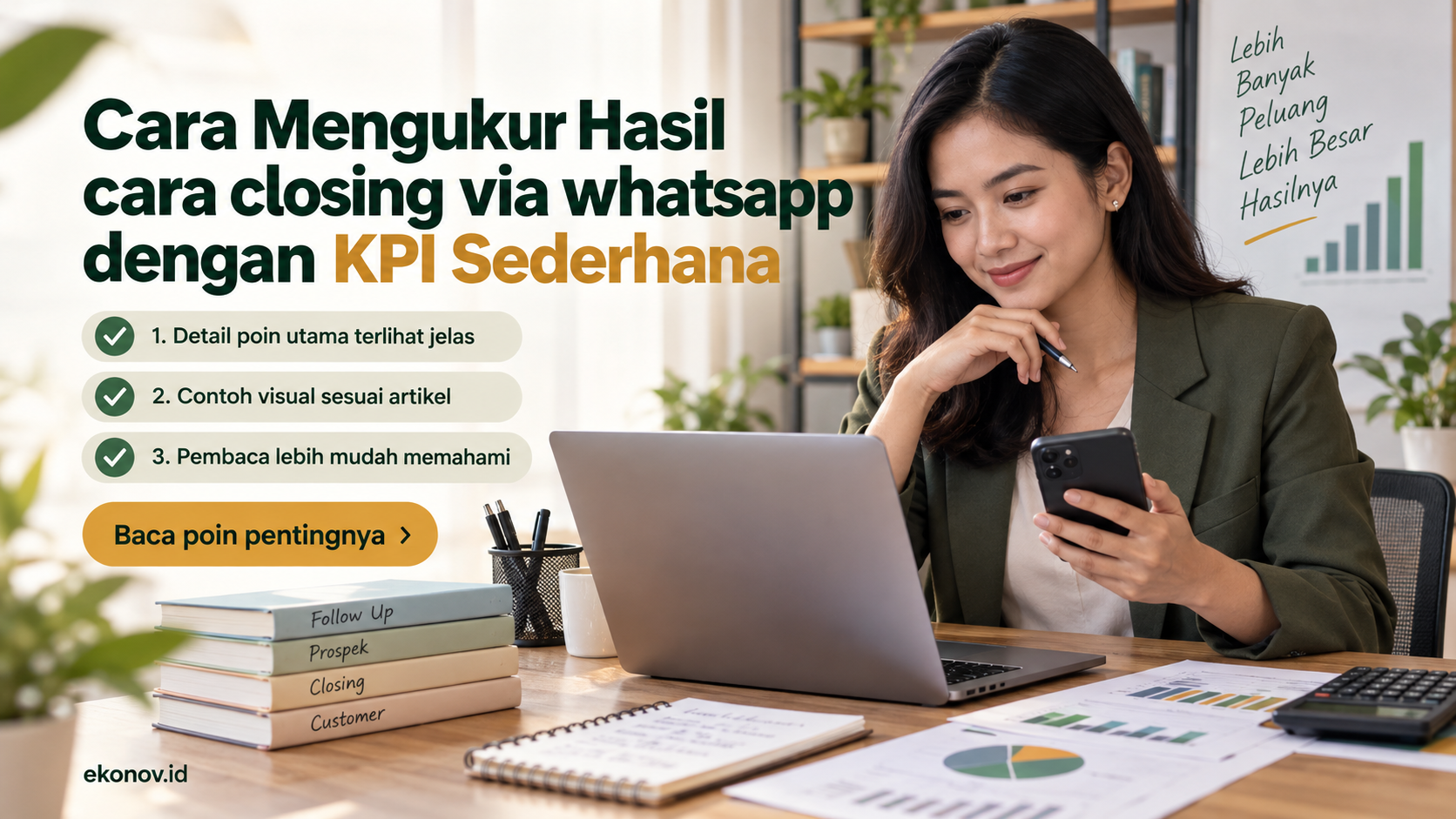 Ilustrasi cara mendapatkan pelanggan dari google - Cara Mengukur Hasil cara closing via whatsapp dengan KPI Sederhana
