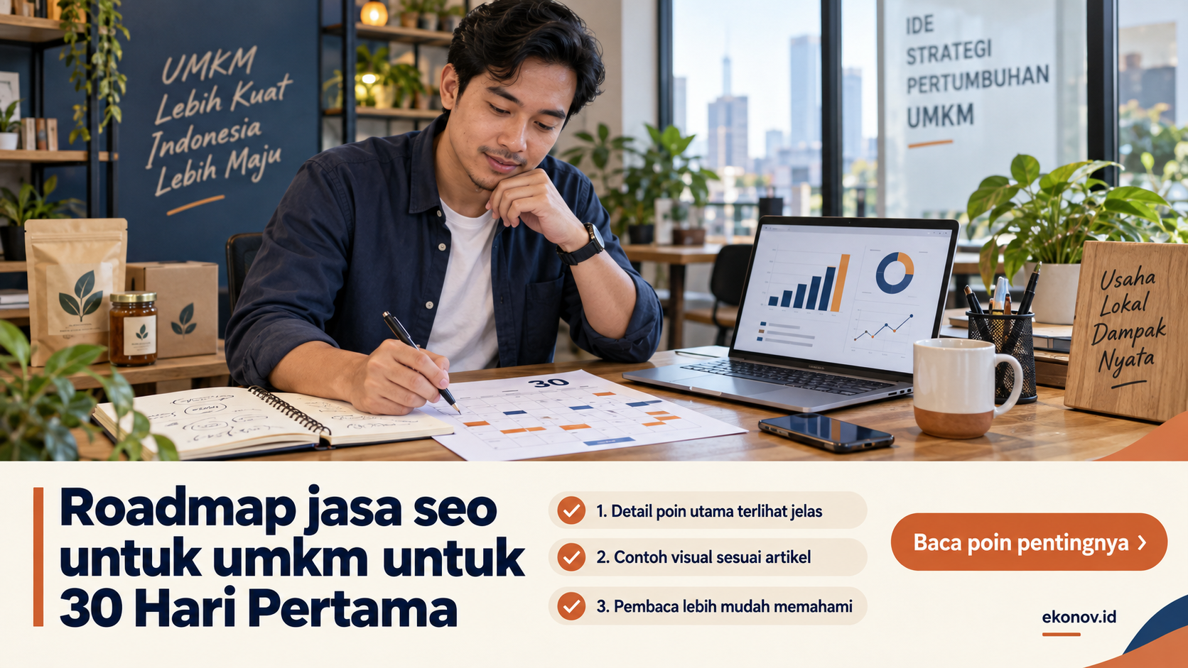 Ilustrasi cara mendapatkan pelanggan dari google - Roadmap jasa seo untuk umkm untuk 30 Hari Pertama